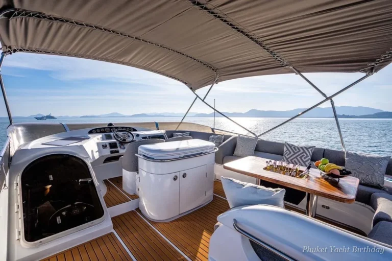 Frangipani 65 motor yacht with inflatable slide in Phuket (3)