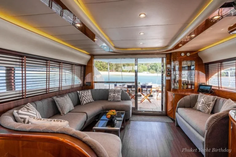 Frangipani 65 motor yacht with inflatable slide in Phuket (5)