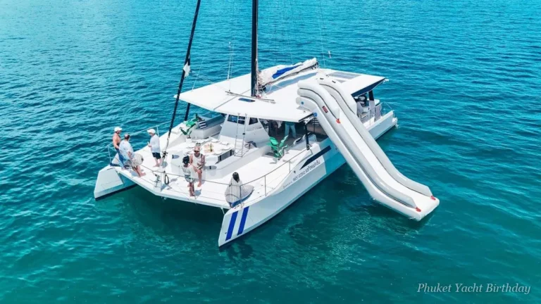 Hibiscus 55 party catamaran with water slide in Phuket