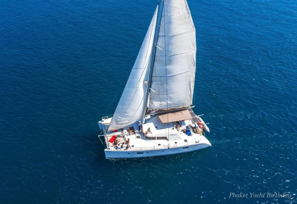 Palm Breeze 50 sailing catamaran for birthday cruises in Phuket
