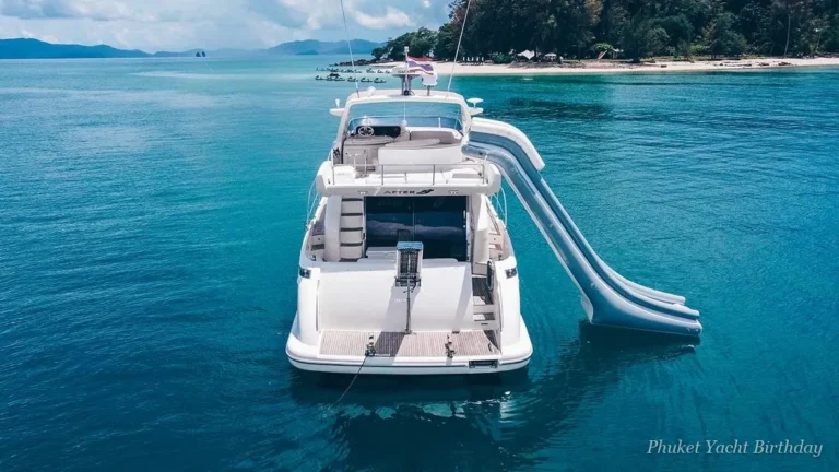 Ruby Sunset 55 motor yacht for small birthday parties in Phuket (2)