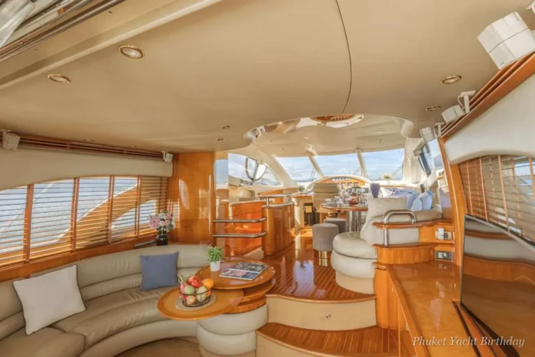 Ruby Sunset 55 motor yacht for small birthday parties in Phuket (3)